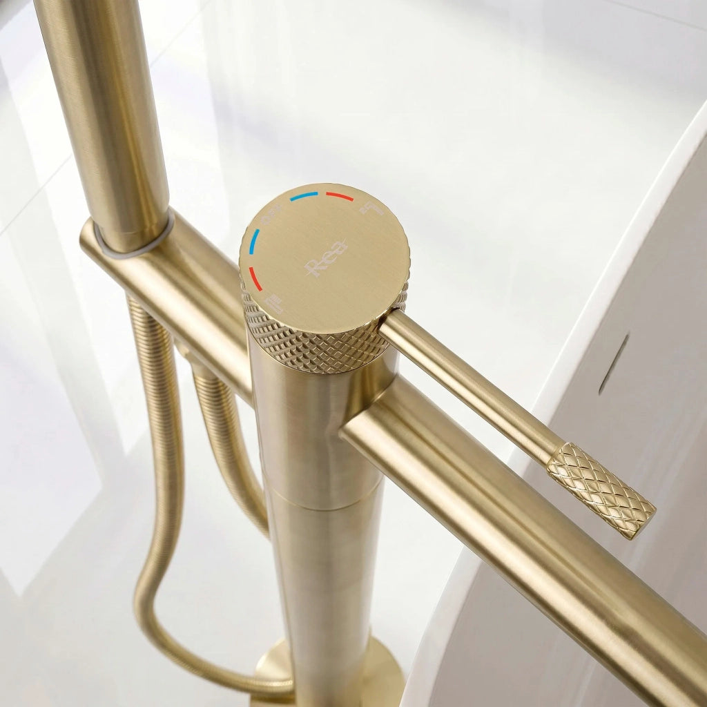 Rubinetto Indipendente Rea Venti Brush Gold