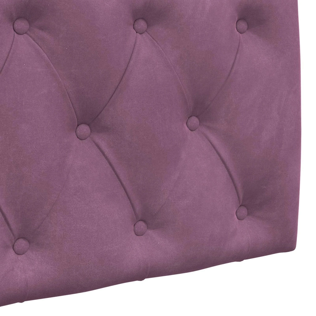 Testiera sospesa Con luce LED Viola Velluto 42032094