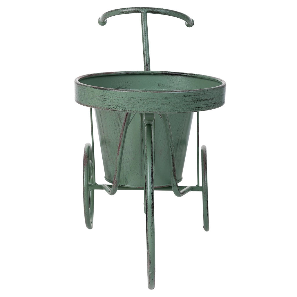 Portavaso verde, 47x19x35h cm