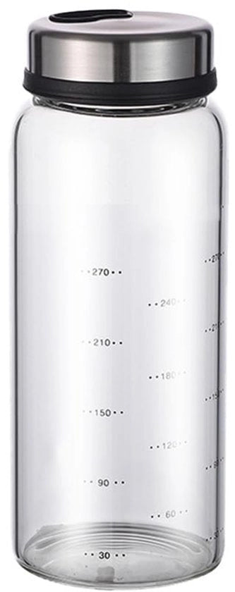 Dispensatore di erbe 300ml - Shaker a rotazione - Dispensatore senza residui - Tappo chiuso - Doppia misura per spezie - Design elegante - Dispensatore di olio