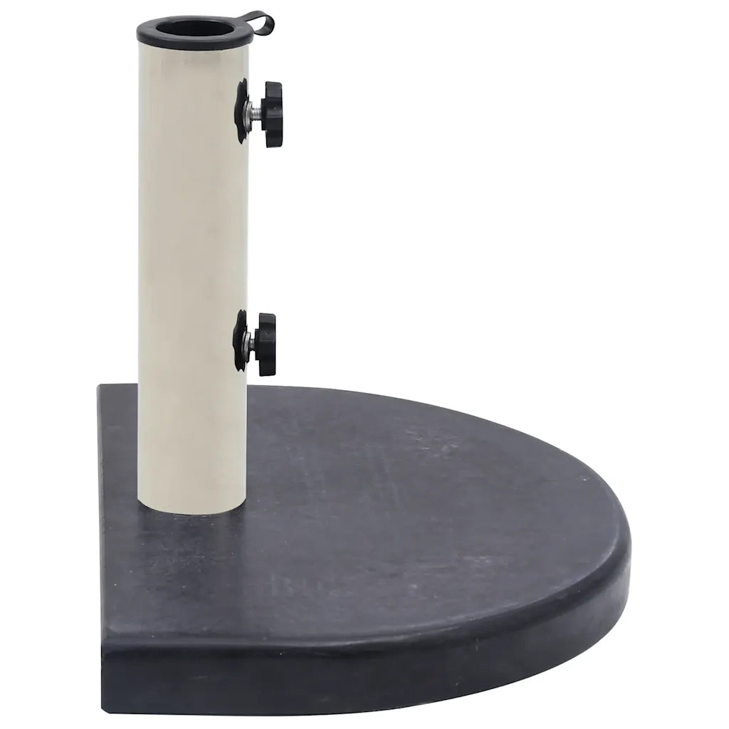 Base per ombrellone-Supporto per ombrellone Nera 40x28x4 cm in Granito
