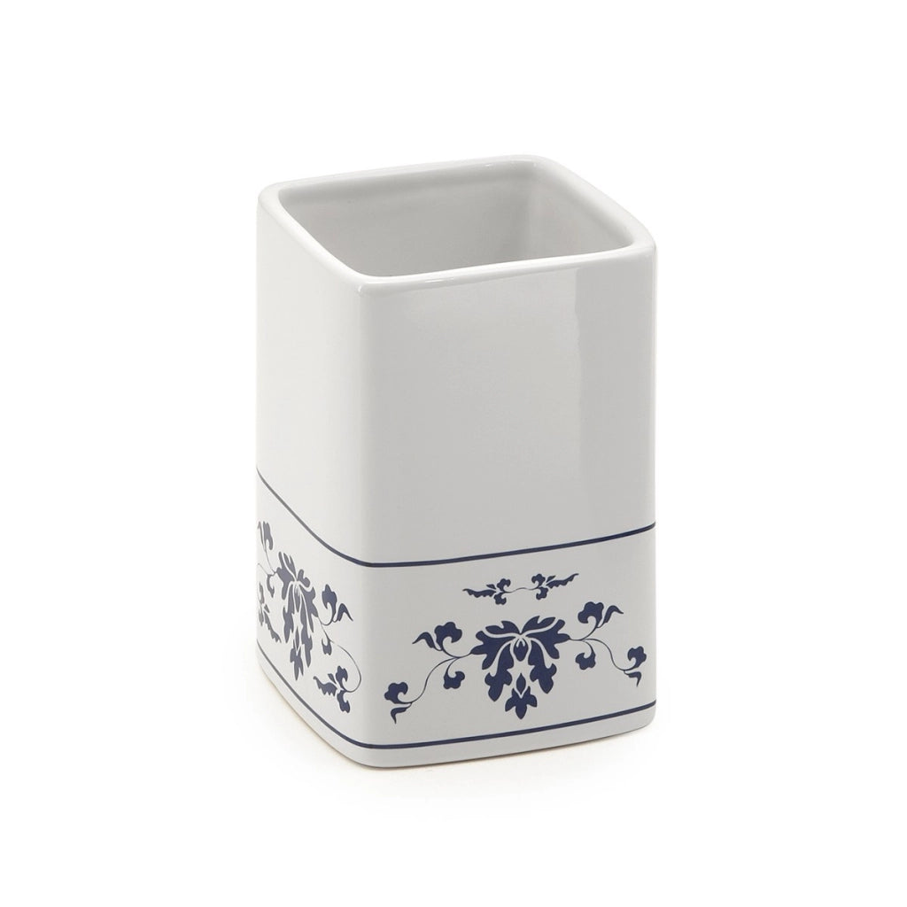 Porta spazzolini Cixi bianco-blu