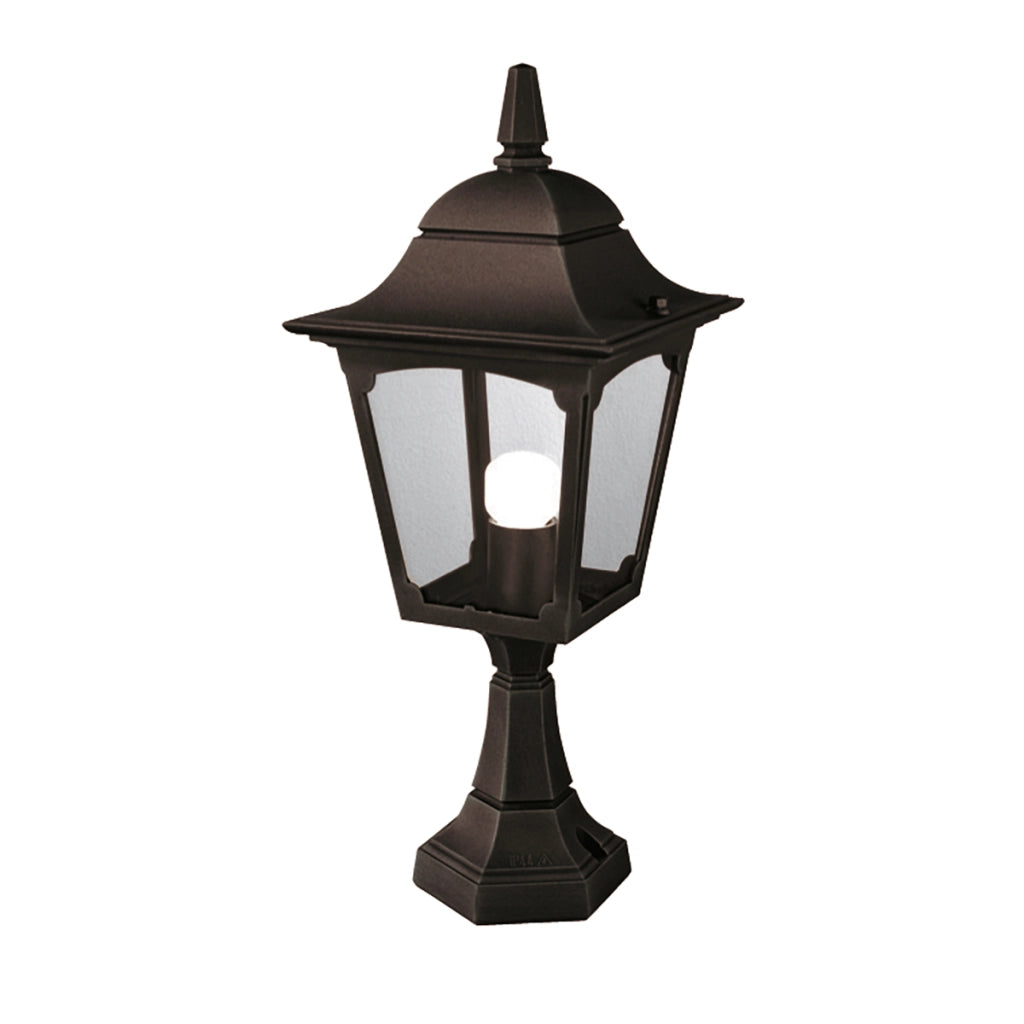 Lampada da esterno a stelo E27 60W Chapel Elstead nera