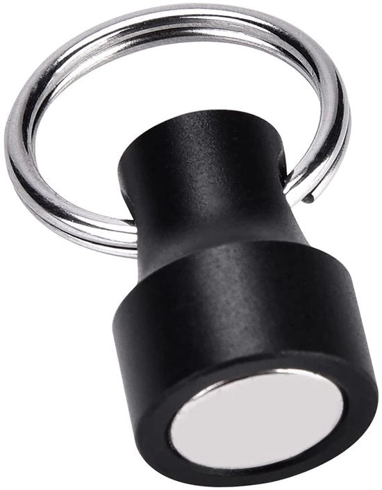 Accessorio per attività all'aperto - Magnetico - Cinturino da caccia - Acciaio inossidabile - Nero o argento - Chiusura magnetica - Ideale per attività all'aperto