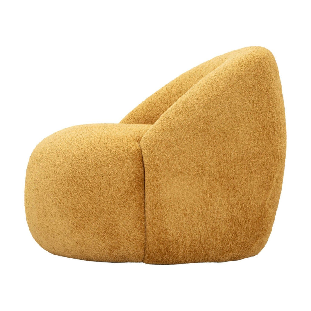 Poltrona VKH1063, Giallo, Spugna, 81x78x64 cm
