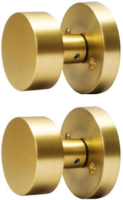 Pomelli di chiusura - Oro - Messing satinato - 2 pezzi