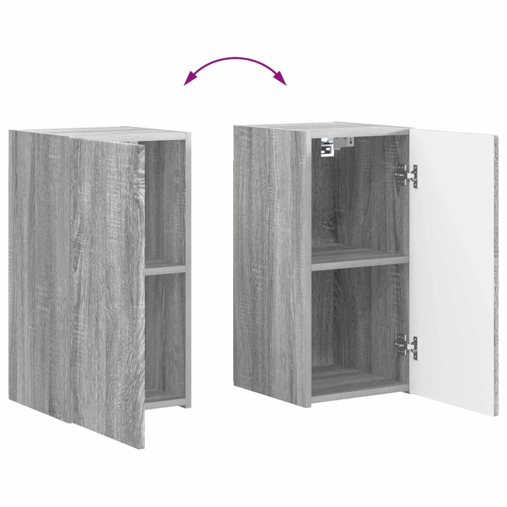 Set mobile TV 6 pcs Grigio Sonoma Legno multistrato 3409111