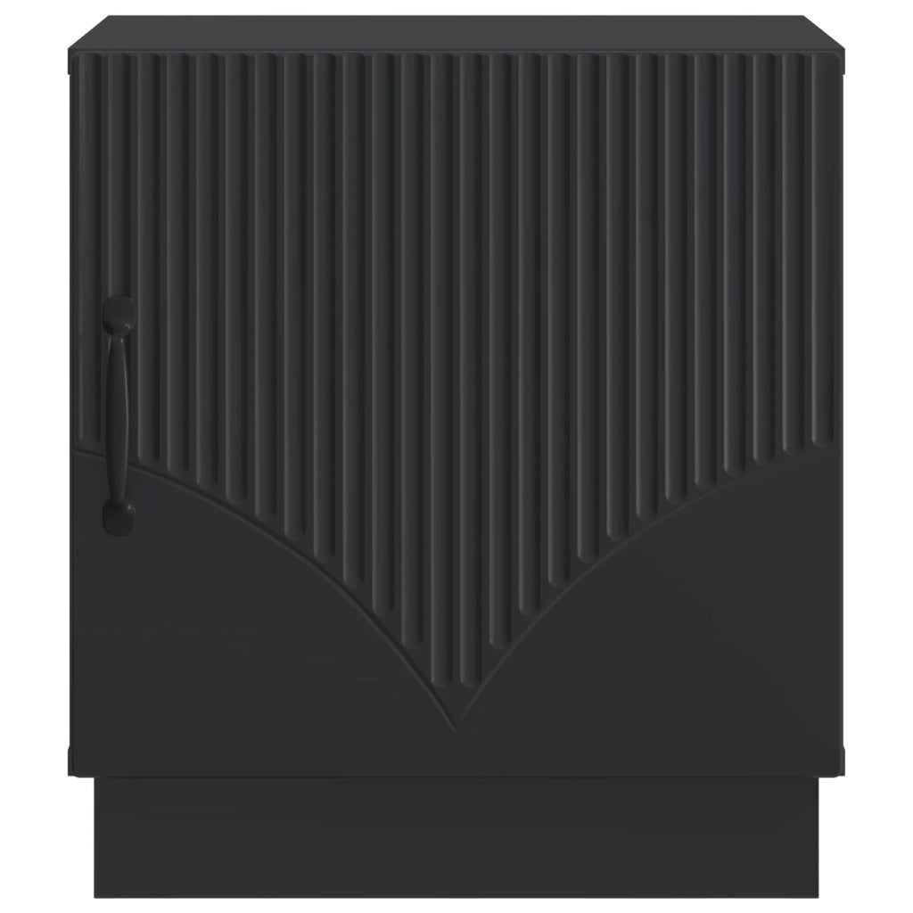 Comodino Nero 43 x 34,5 x 47 cm Legno ingegnerizzato 895257