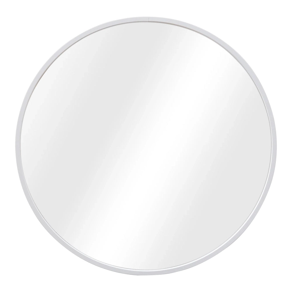 Specchio da parete con kit di montaggio rotondo diametro 40 cm bianco 03_0007912