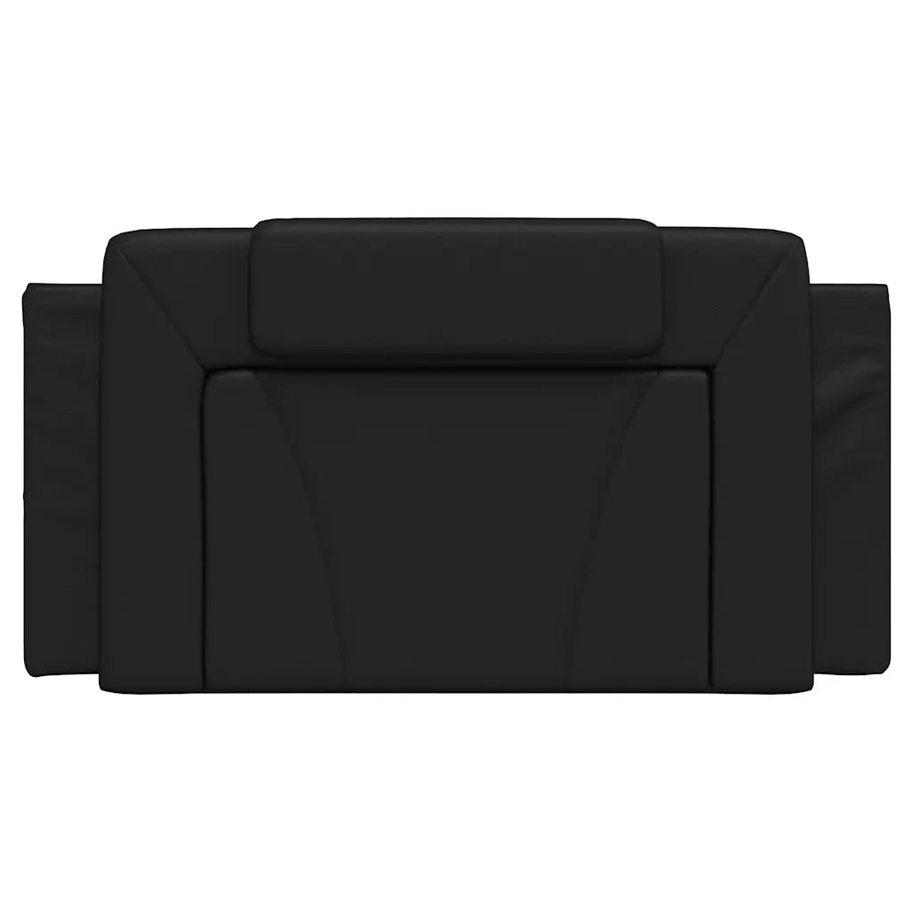 Cuscino Testiera-Cuscino per Testiera Viana Nero 100 cm in Similpelle
