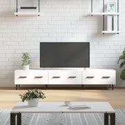 Mobile Porta TV Bianco 150x36x30 cm in Legno Multistrato 829164