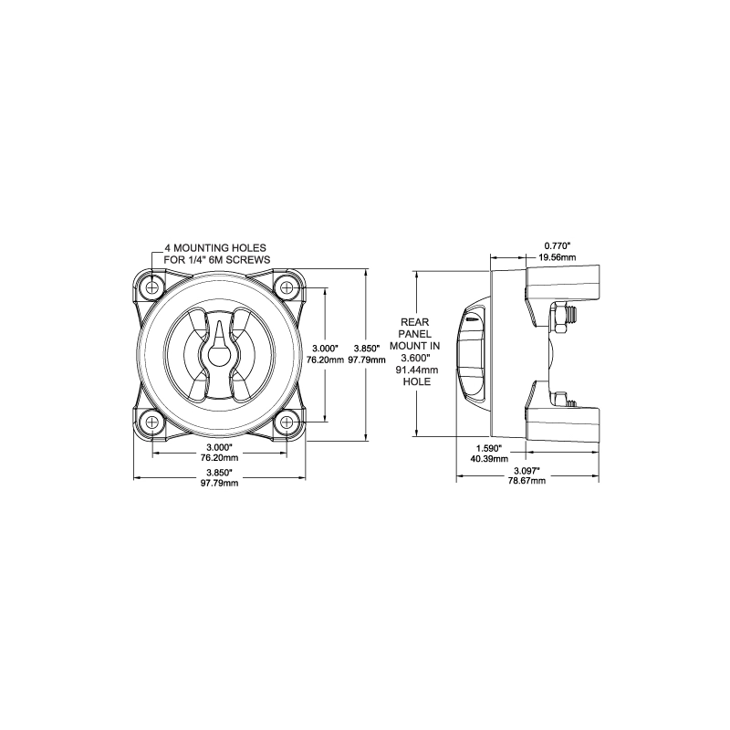 STACCA BATTERIA PARALLELATORE SER.E BATTERY SWITCHES DUAL CIRCUIT PLUS SERIES E