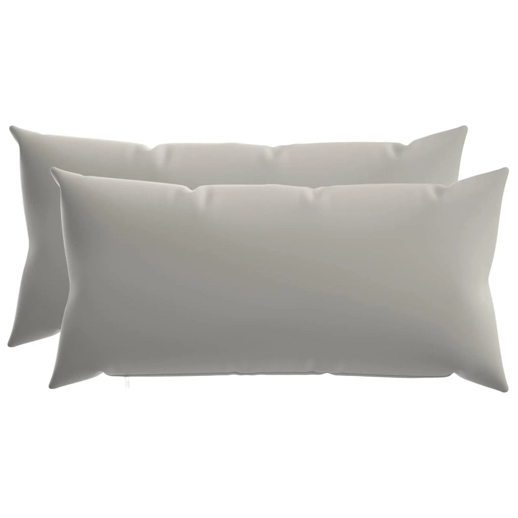 Federa 2 pcs HEERLEN Grigio 40 x 80 cm Poliestere 910027