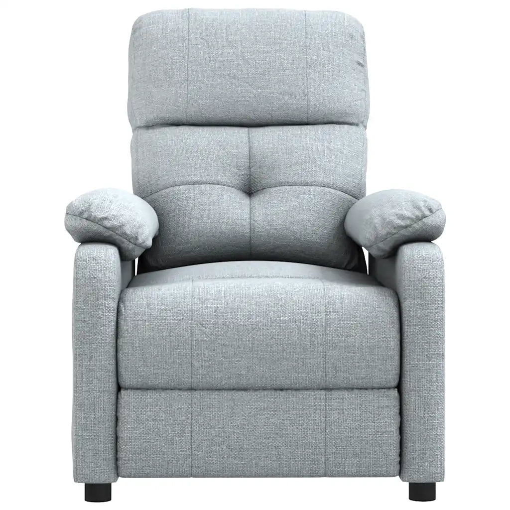 Poltrona Massaggiante in Tessuto Grigio Chiaro 289672