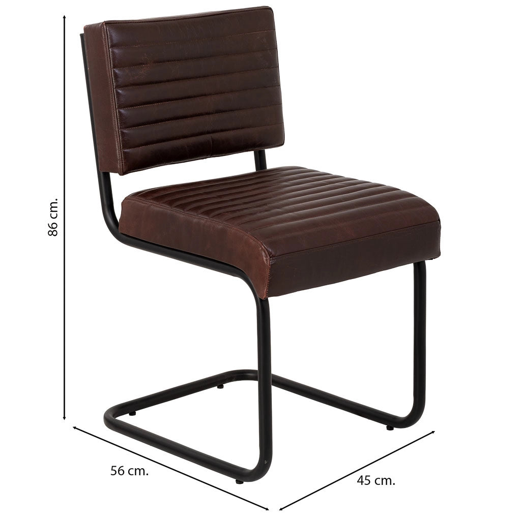 Sedia marrone 45x56x83