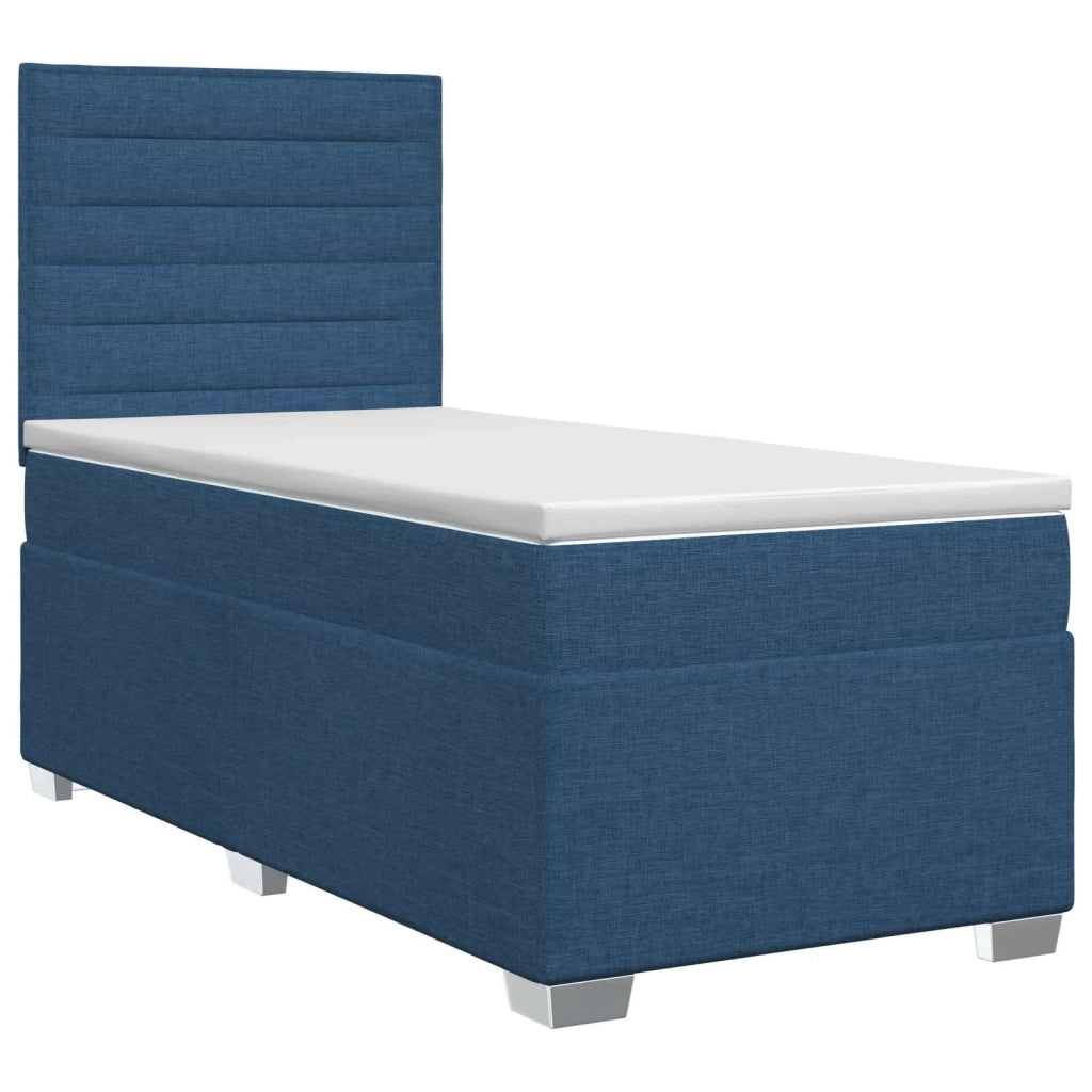 Letto box spring con materasso Blu 80 x 200 cm Tessuto 3453275