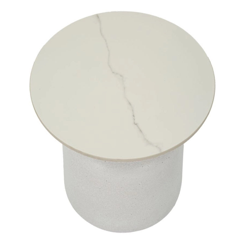 Tavolinetto White Fush cm ø 40x47