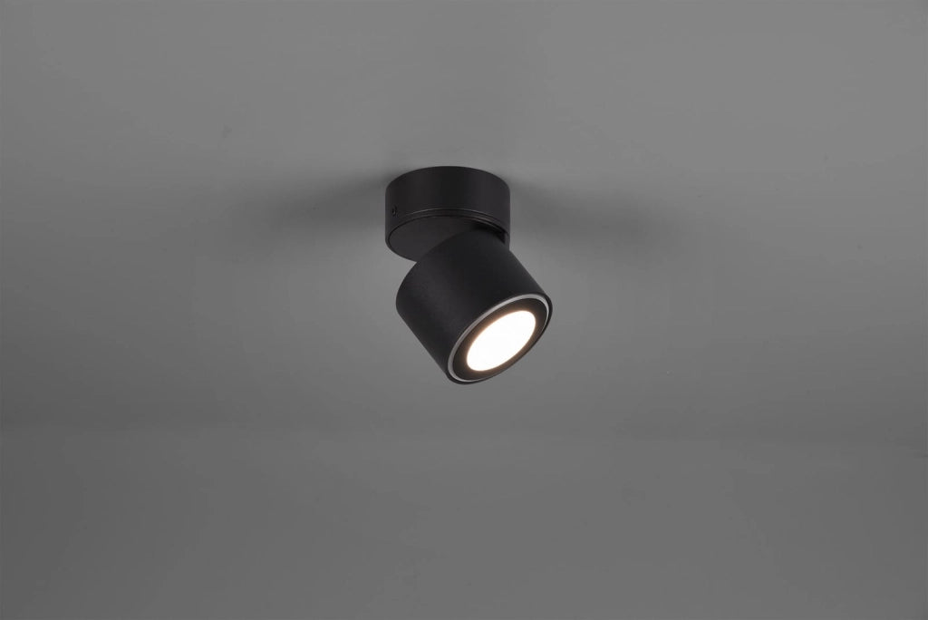 Faretto da parete TAURUS nero LED 2 luci 3000K Trio