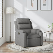 Poltrona reclinabile in tessuto grigio scuro 3205721