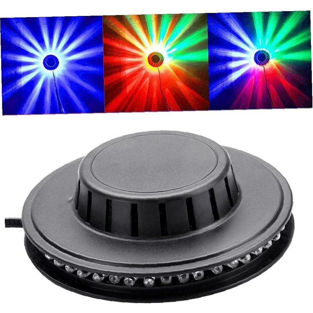 Trade Shop - Lampada Effetto Discoteca Da Tavolo Soffitto Led Rgb Multicolor Luce Rotante -