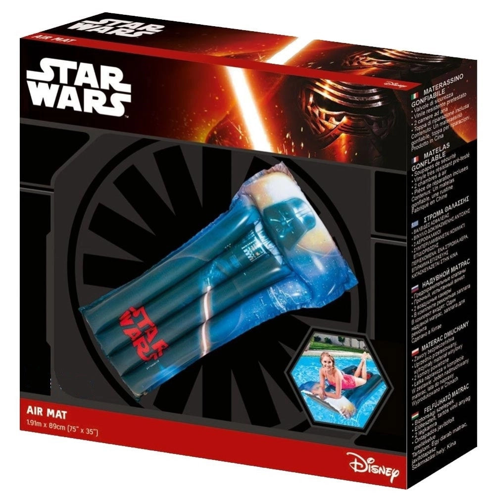 Trade Shop - Materassino Gonfiabile Mare Piscina Star Wars 191 X 89 Cm Multicolore -