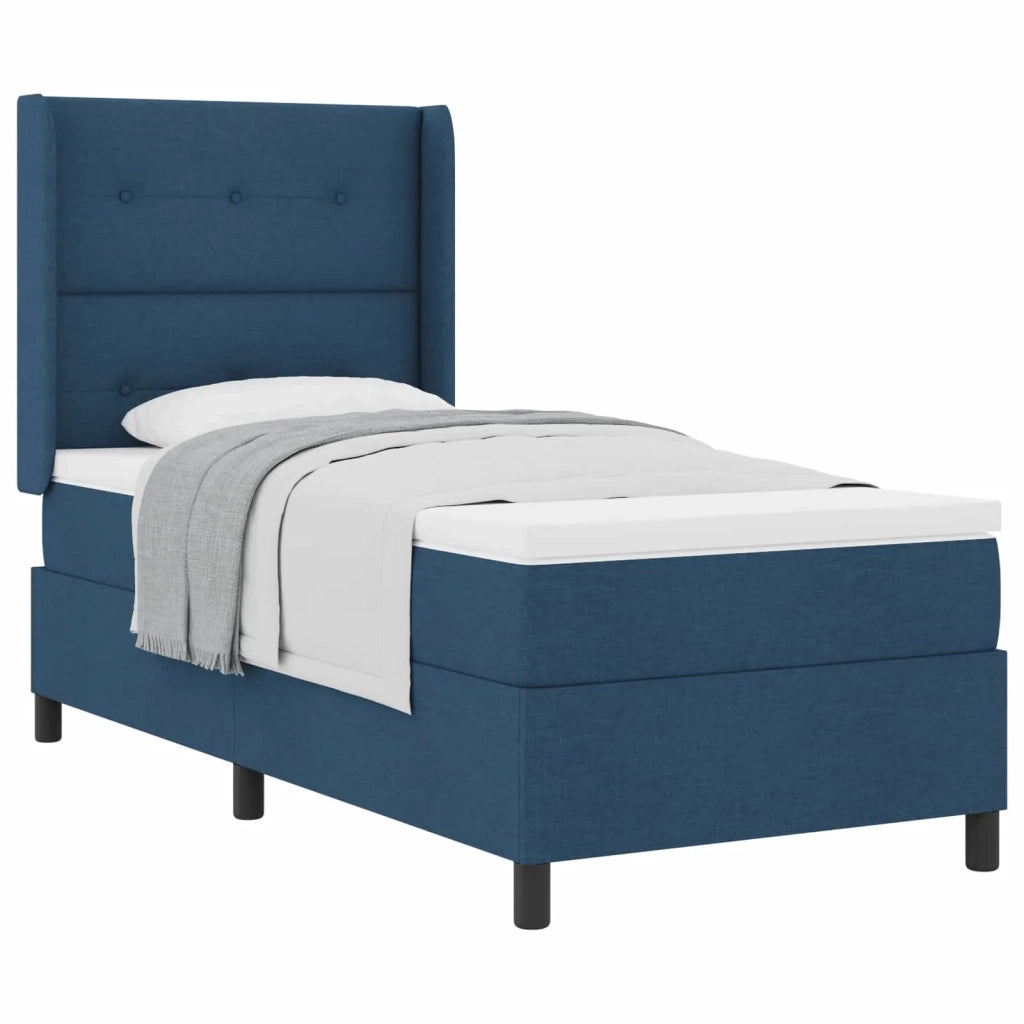 Letto a molle con materasso Blu 200 x 80 cm Tessuto 3341615