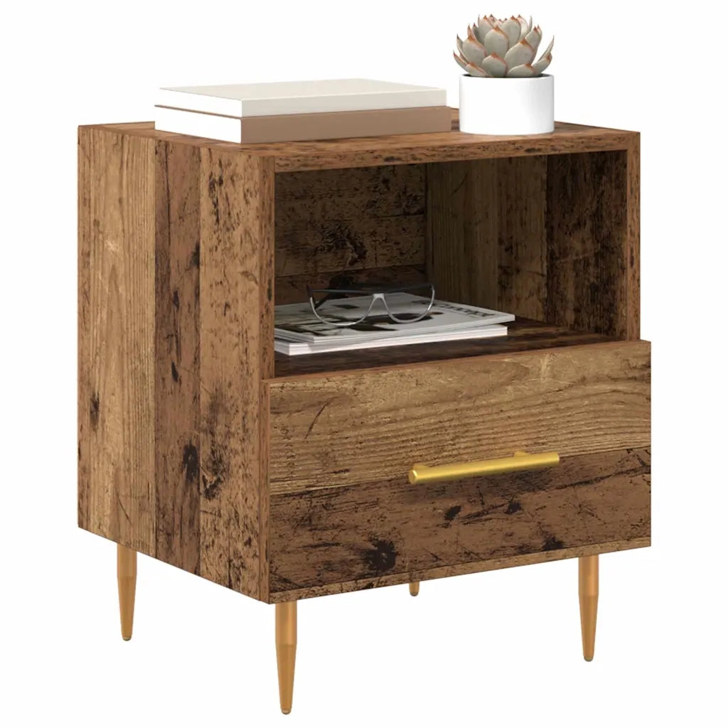 Comodino Marrone 40 x 35 x 47,5 cm Legno multistrato 882076