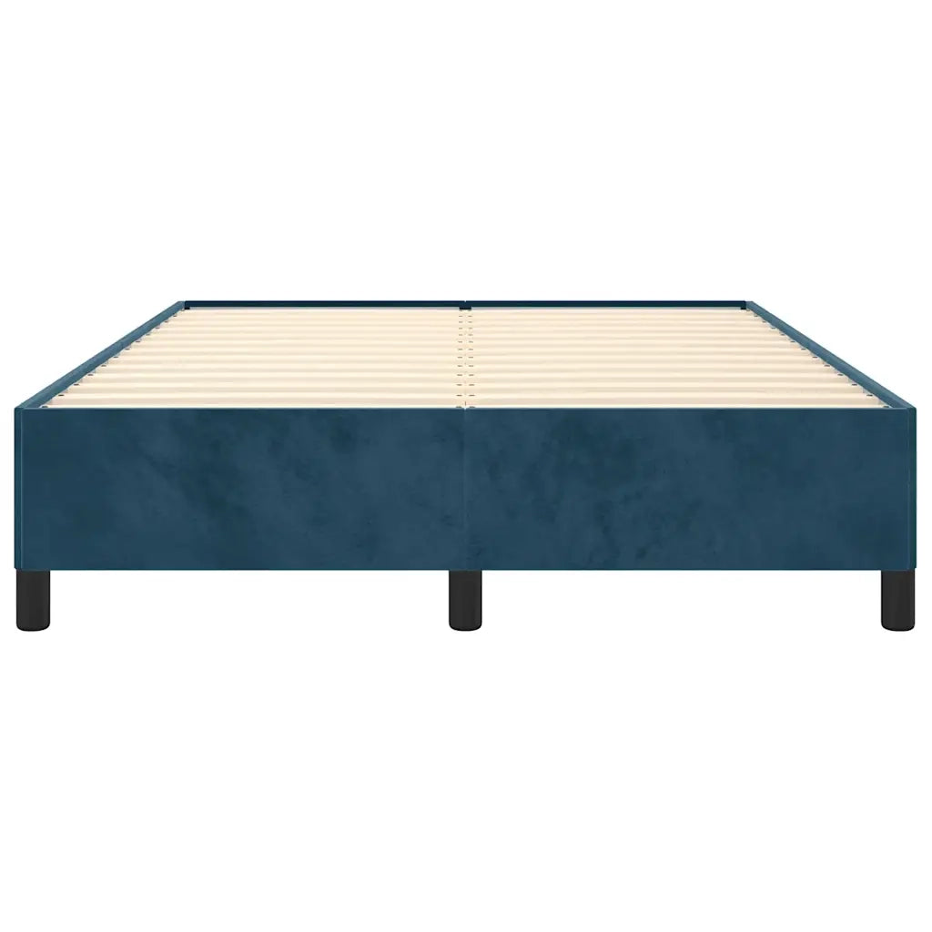Giroletto senza Materasso-Struttura Letto Blu Scuro 140x200 cm Velluto 927504