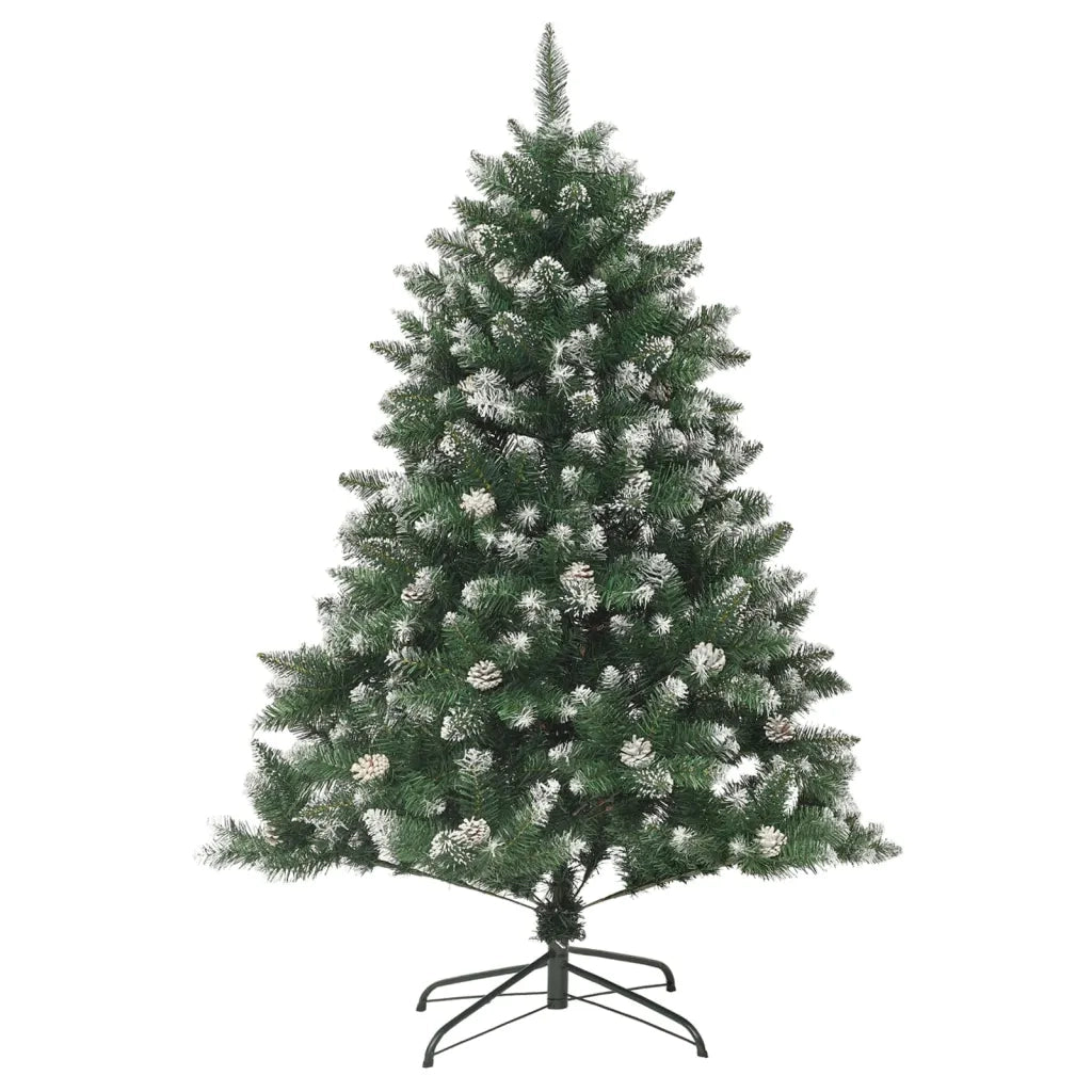 Albero di Natale Artificiale-Albero Natalizio con Base 150 cm PVC