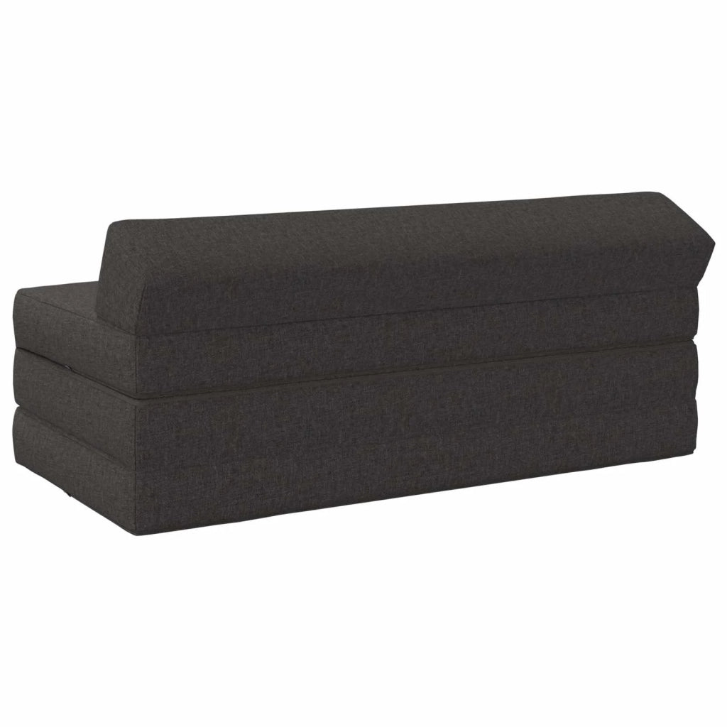 Divano Letto Pieghevole Grigio Scuro 120 x 60 x 49 cm Tessuto 900035
