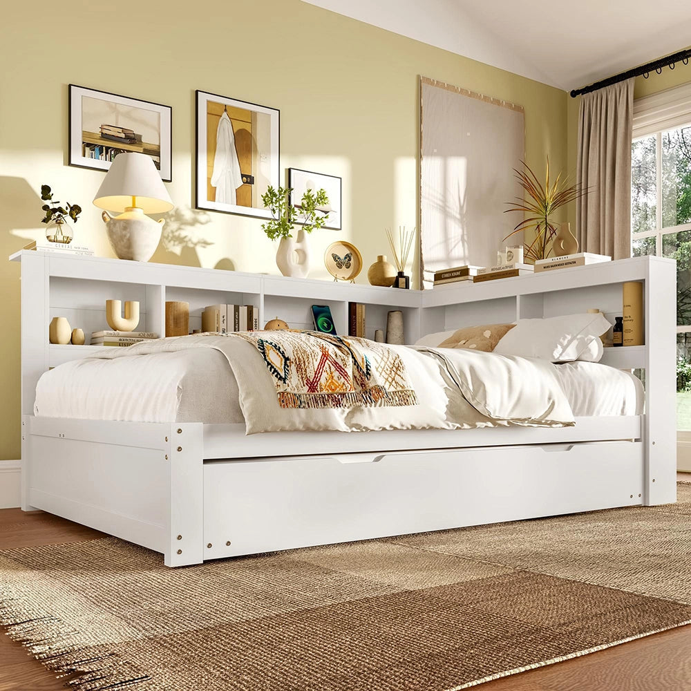 Divano letto 140x200cm?- Xylo - gigogne USB bianco