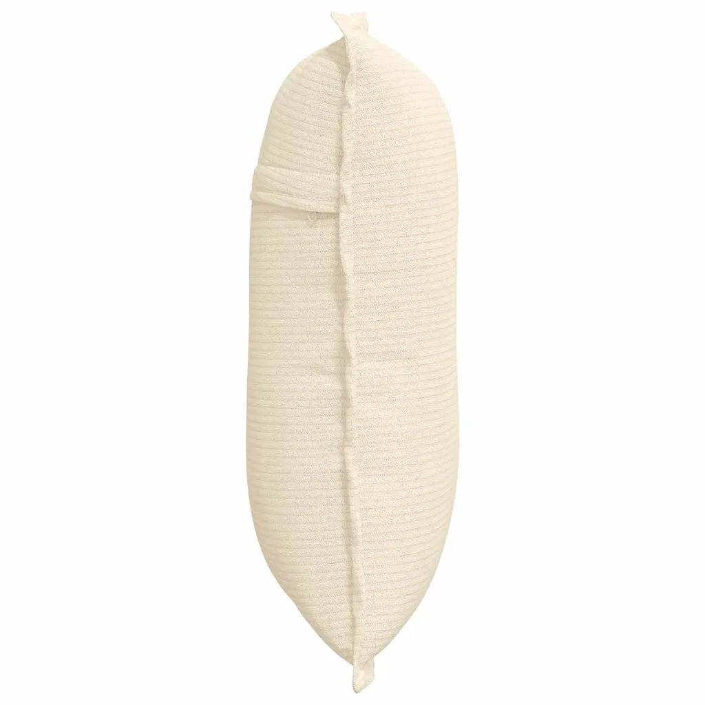 Cuscino per Schiena | Cuscino dorsale Crema 50 x 45 cm Tessuto in Cords