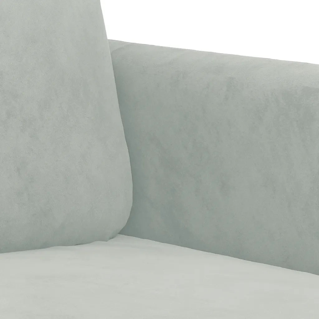 Divano a 3 Posti-Sofa 3 Posti Grigio Chiaro 180 cm in Velluto 286656