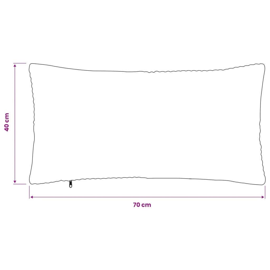 Federa 6 pcs ALMELO Verde 40 x 70 cm corduroy 914506
