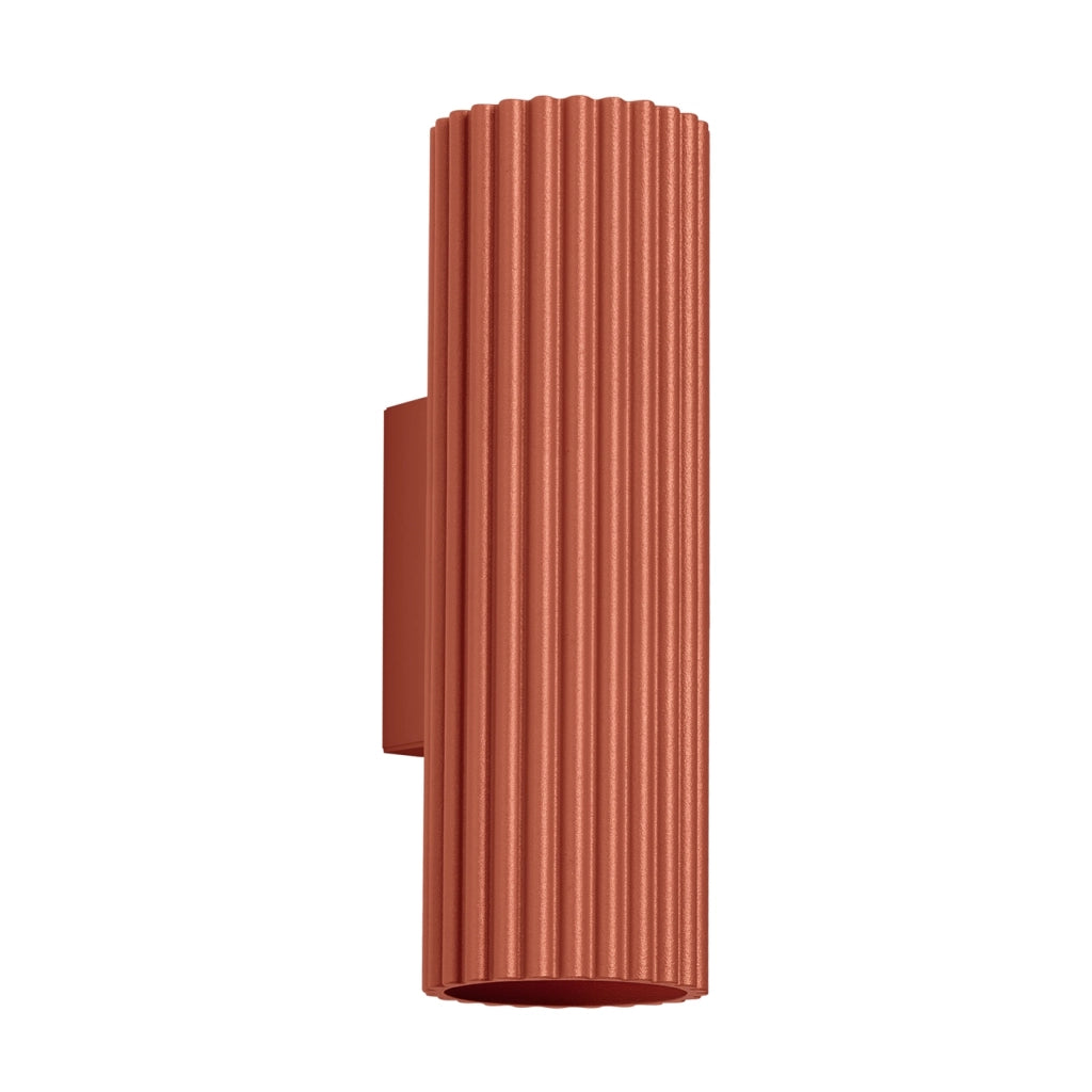 Lampada da parete KARBON 20 rosso ocra