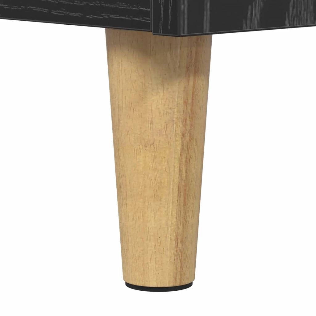 Supporto per giradischi Rovere Nero 71 x 39,5 x 83 cm 8012891