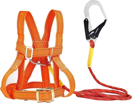Cintura di sicurezza di alta protezione - Cintura di arrampicata regolabile - Cintura multifunzionale - Anti-absorbimento - Materiale duraturo - Progettazione ergonomico - Cintura di sicurezza