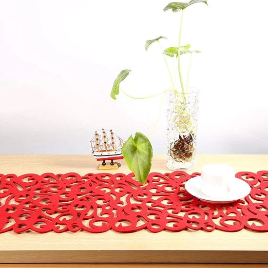 Tappeto di Placemat Decorativo per Cucina - Resistente al Calore - Panno di Velluto Durevole - Formato Quadrato - Disegno di Fiori