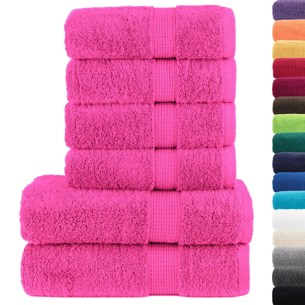 Set ASciugamani SOLUND 6 pz Rosa 600 gsm 137569