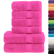 Set ASciugamani SOLUND 6 pz Rosa 600 gsm 137569
