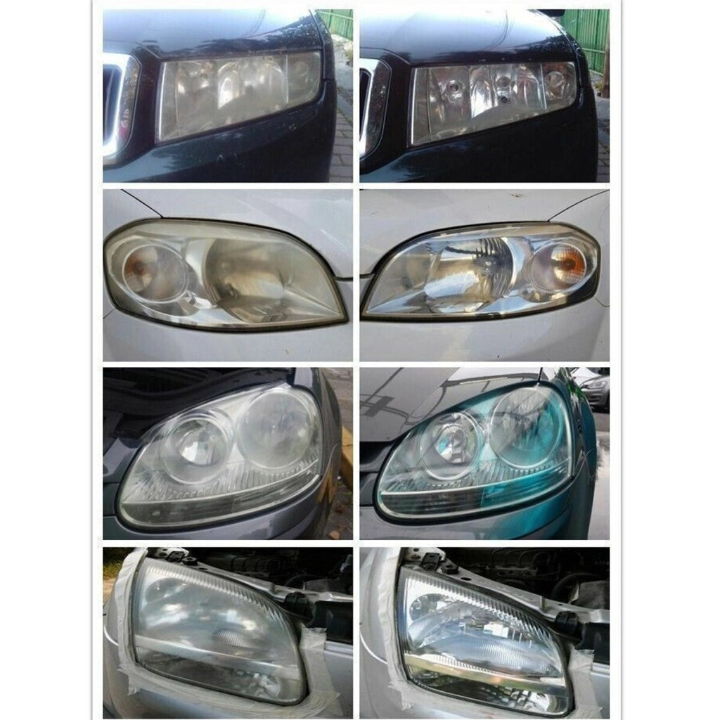 KIT 10 PEZZI FAI DA TE PULIZIA RIPARAZIONE FARI FANALI AUTO MOTO VISBELLA