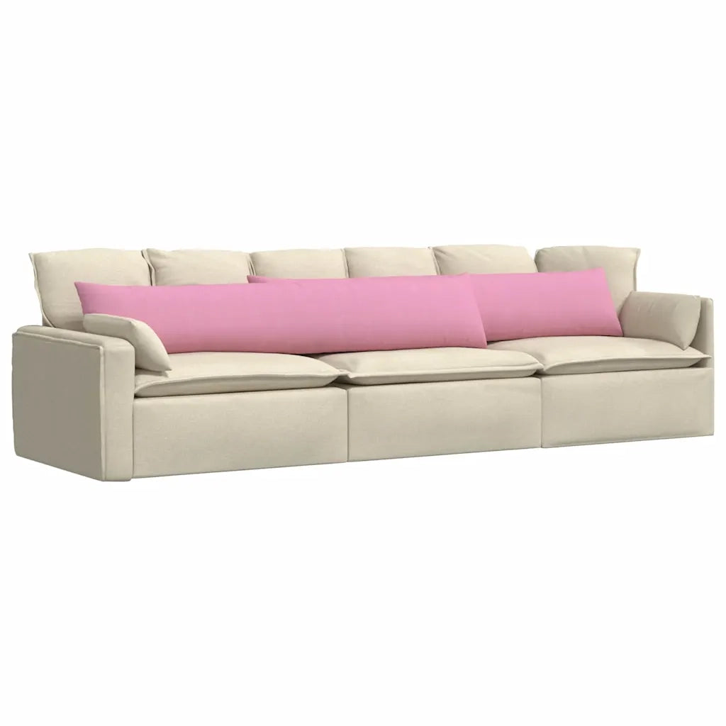 Cuscini da Divano 2 pcs Rosa 200 x 40 cm Tessuto 42013883