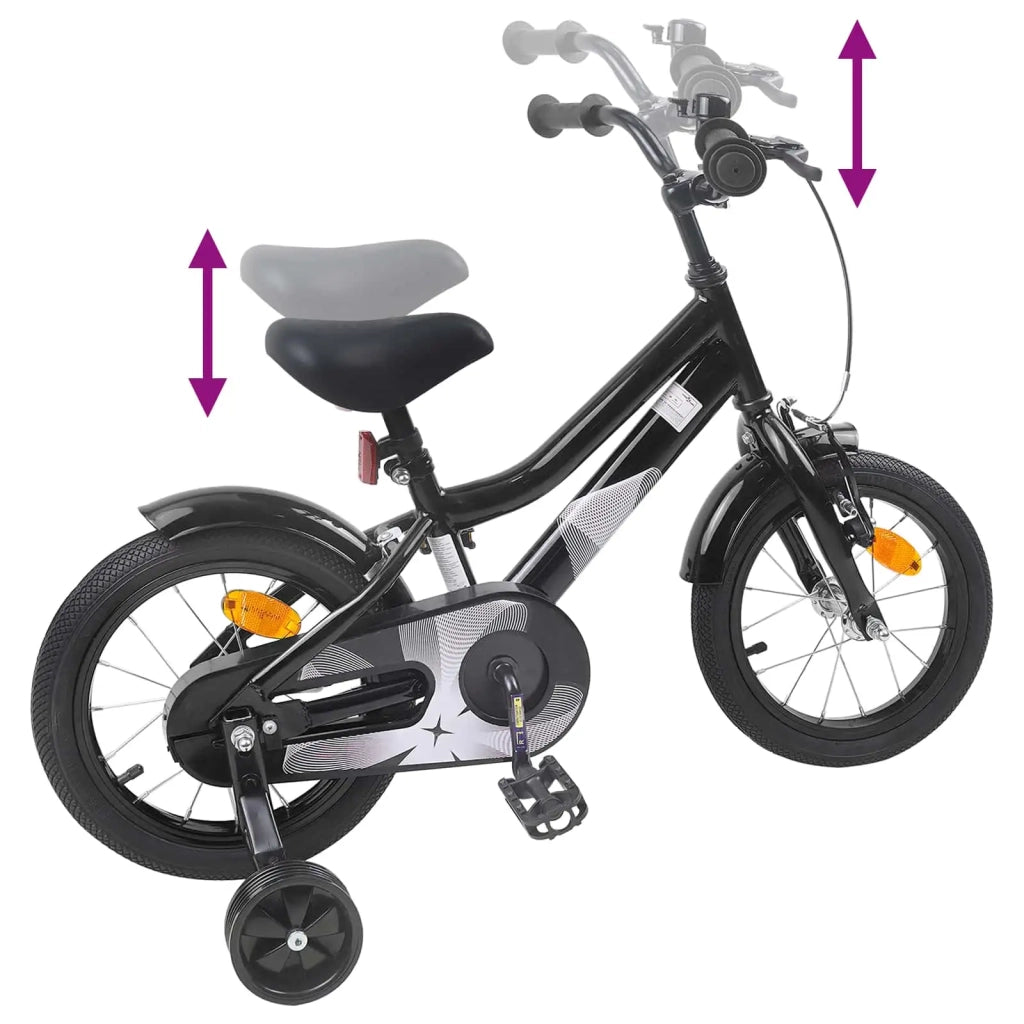 Bicicletta per Bambini | Bici per bambini 12 Pollici per bambini di 2-4 anni Nero