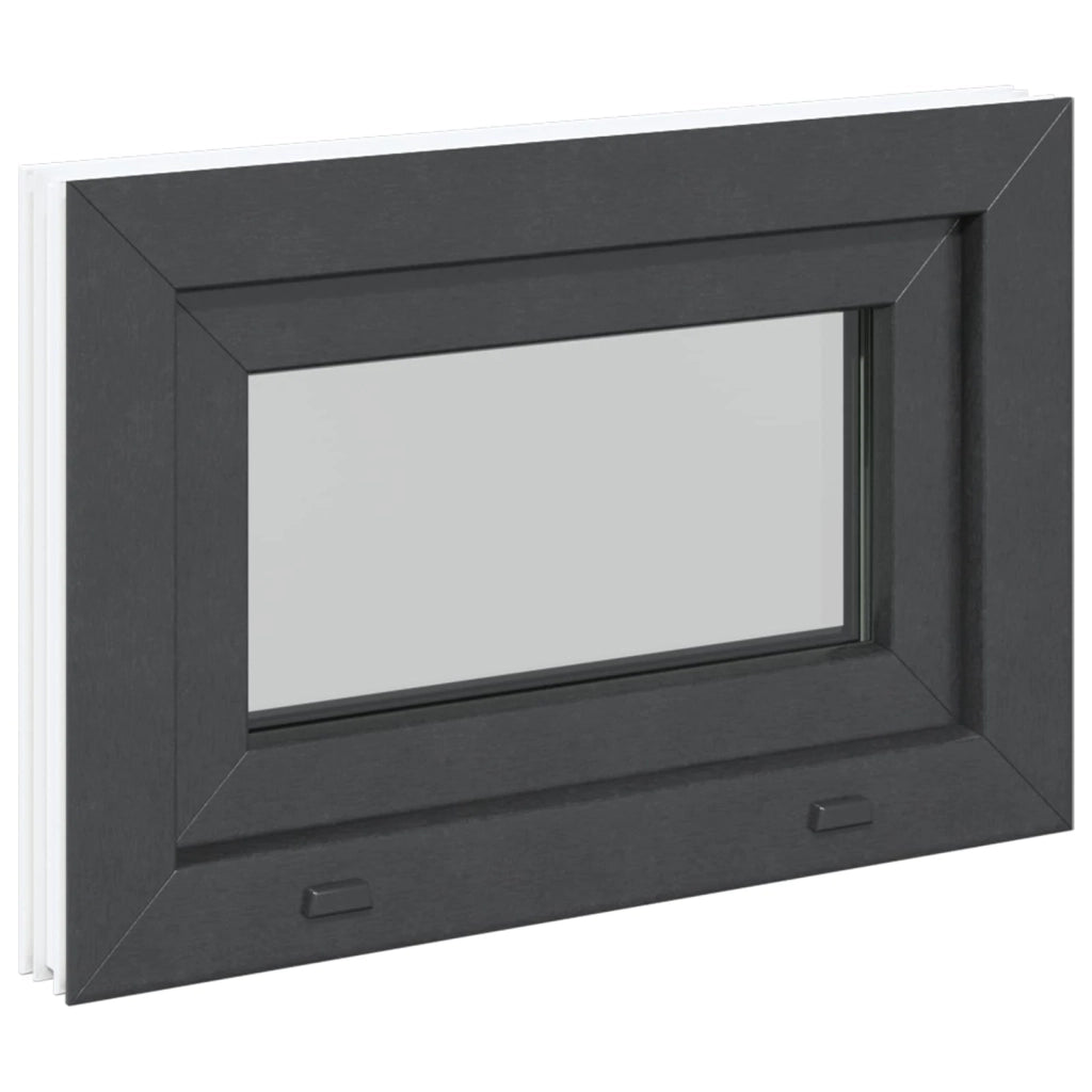 Finestra per Soffitta RISOR 60 x 40 cm PVC e Vetro Antracite 42047345