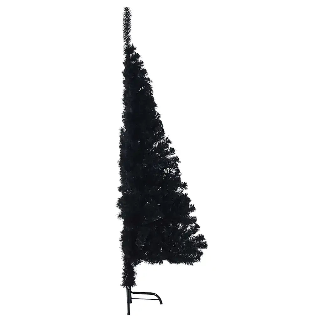 Albero di Natale artificiale con luci integrate Nero 120 cm PVC 3397111