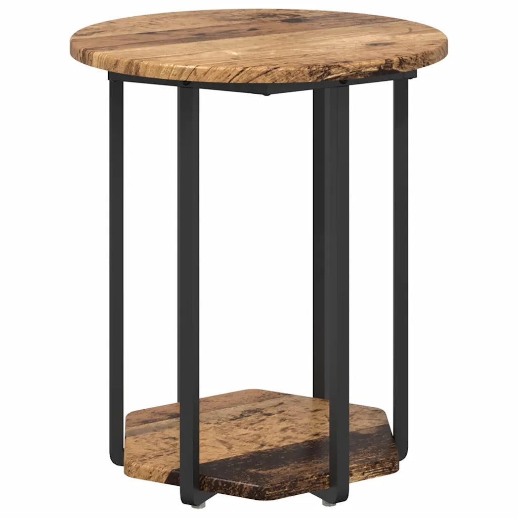 Set tavolini con lo scaffale 2 pcs Marrone 869718