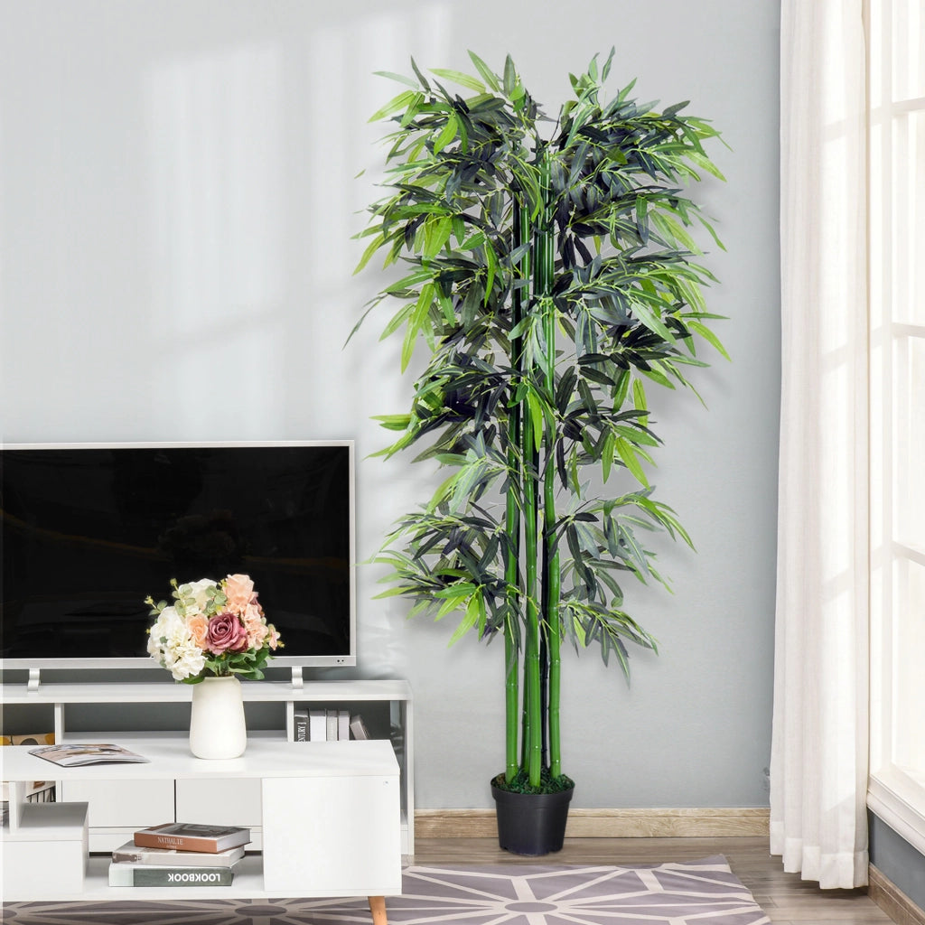 Bamb¨´ Artificiale 180cm ¨C Xylo ¨C Pianta Decorativa per Interni ed Esterni