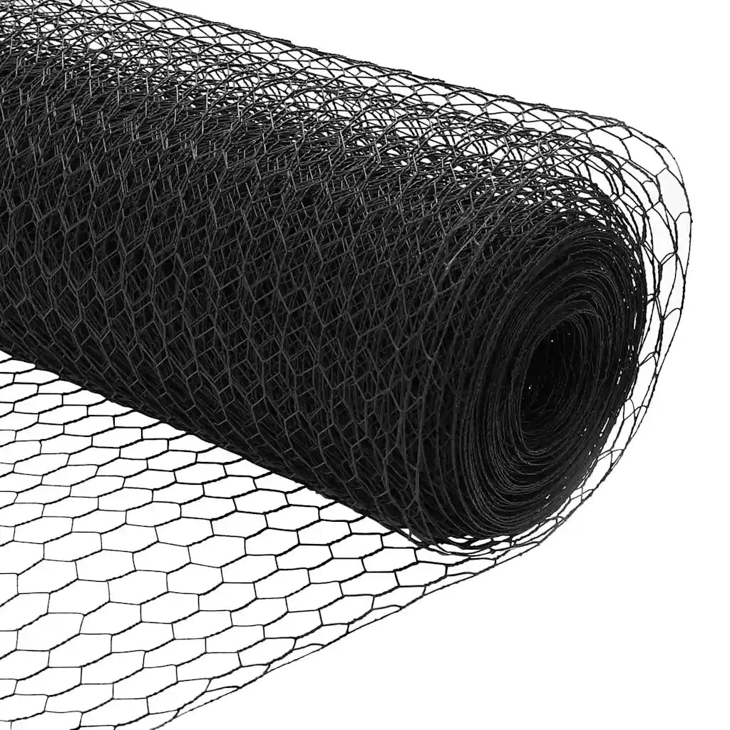 Recinzione Esagonale Grigio 1,6 x 10 m PVC 42005510