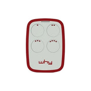 WHY EVO 4791012 Radiocomando Multifrequenza 4 Tasti Rolling Code 300 868 MHz Autoapprendente colore Rosso