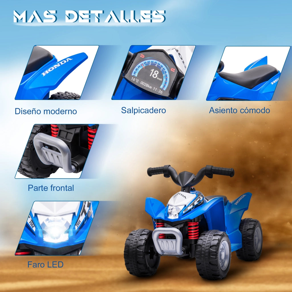 Auto Elettrica per Bambini ¨C Minimal ¨C 65.5x38.5x43.5cm Blu